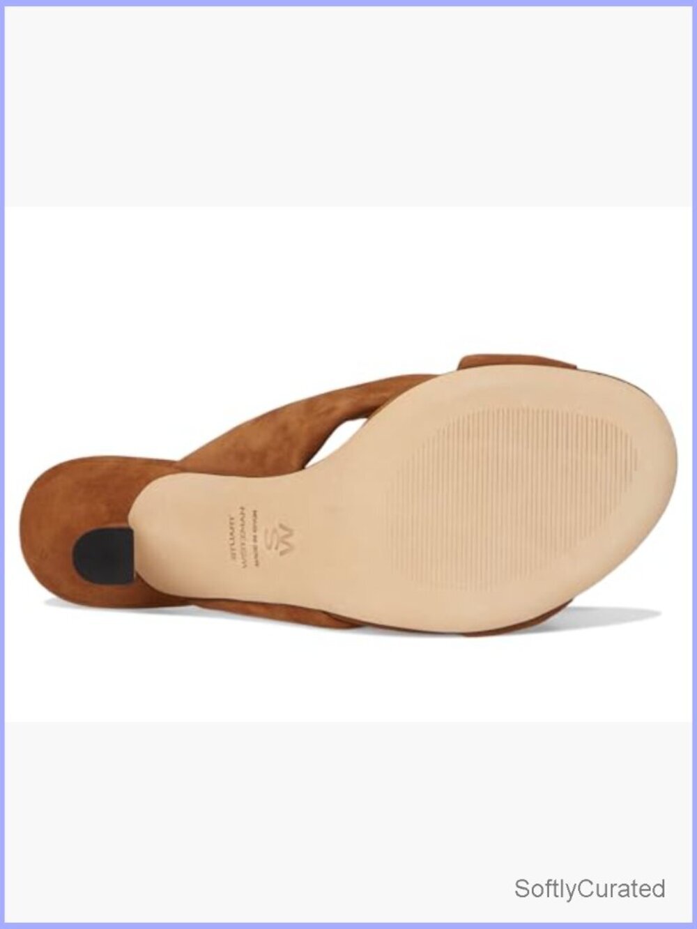 Leather Slide Sandals with Stiletto Heel, Slingback Strap, Slip-On - Picture 4 of 7